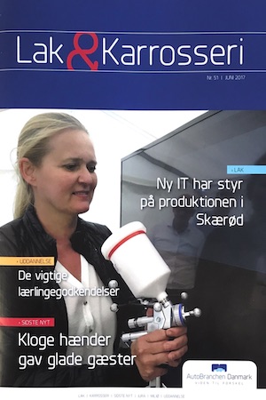 Artikel fra Autobranchen Danmark's blad Lak og Karrosseri